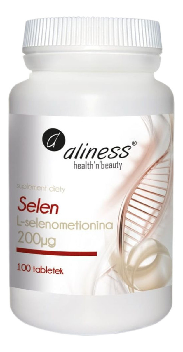 Selen l-selenometionina 200µg suplement diety 100 tabletek