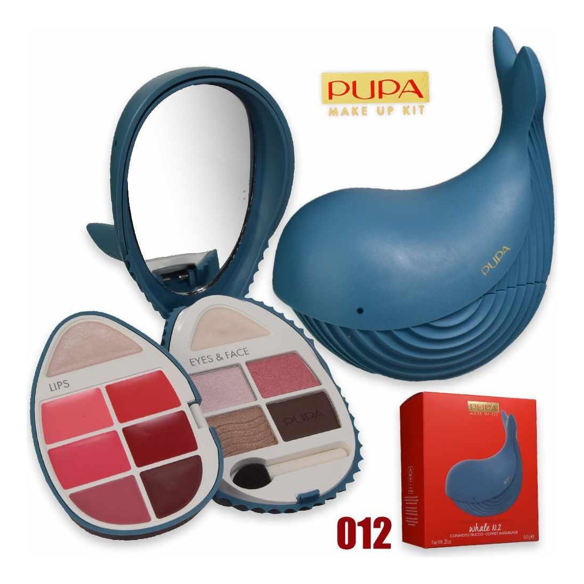 Pupa Milano Whale 2 zestaw do makijażu Blue Cold Shades 6g