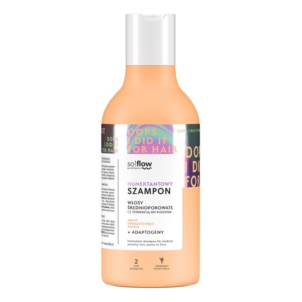 so!flow humektantowy szampon do włosów średnioporowatych i z tendencją do puszenia 400ml