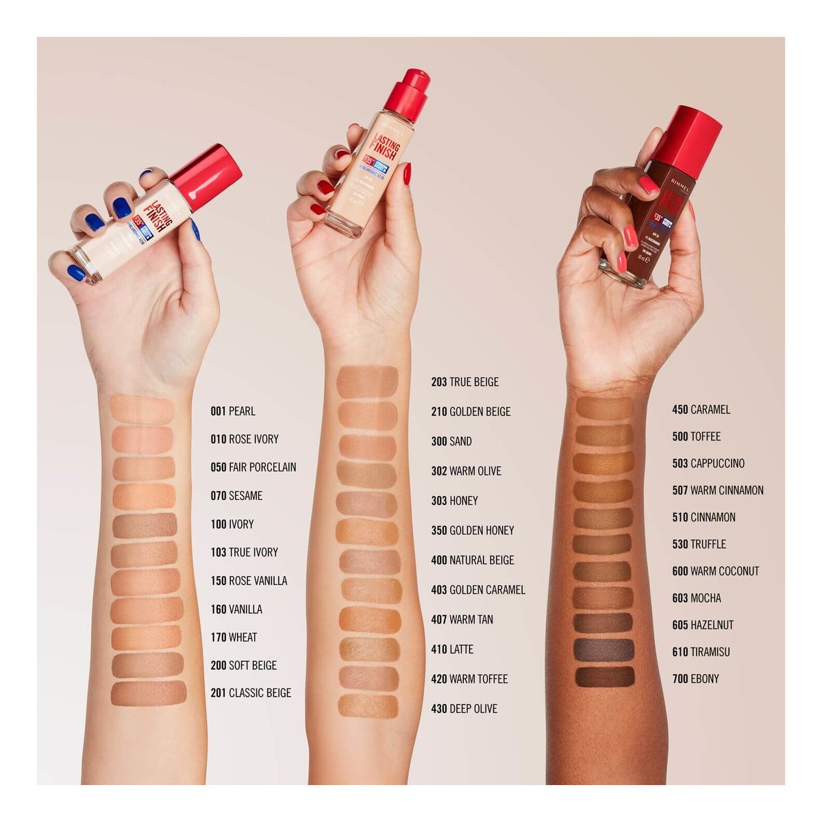 Rimmel Lasting Finish 35H silnie nawilżający i długotrwale kryjący podkład do twarzy z filtrem SPF20 30ml