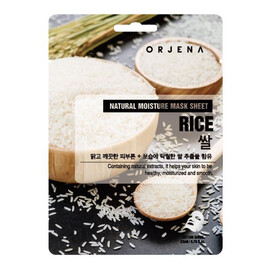 Maska do twarzy w płachcie z ekstraktem z ryżu o działaniu rozświetlającym