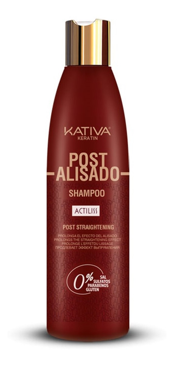 Keratin post alisado shampoo szampon do włosów z keratyną roślinną przedłużający efekt wygładzenia