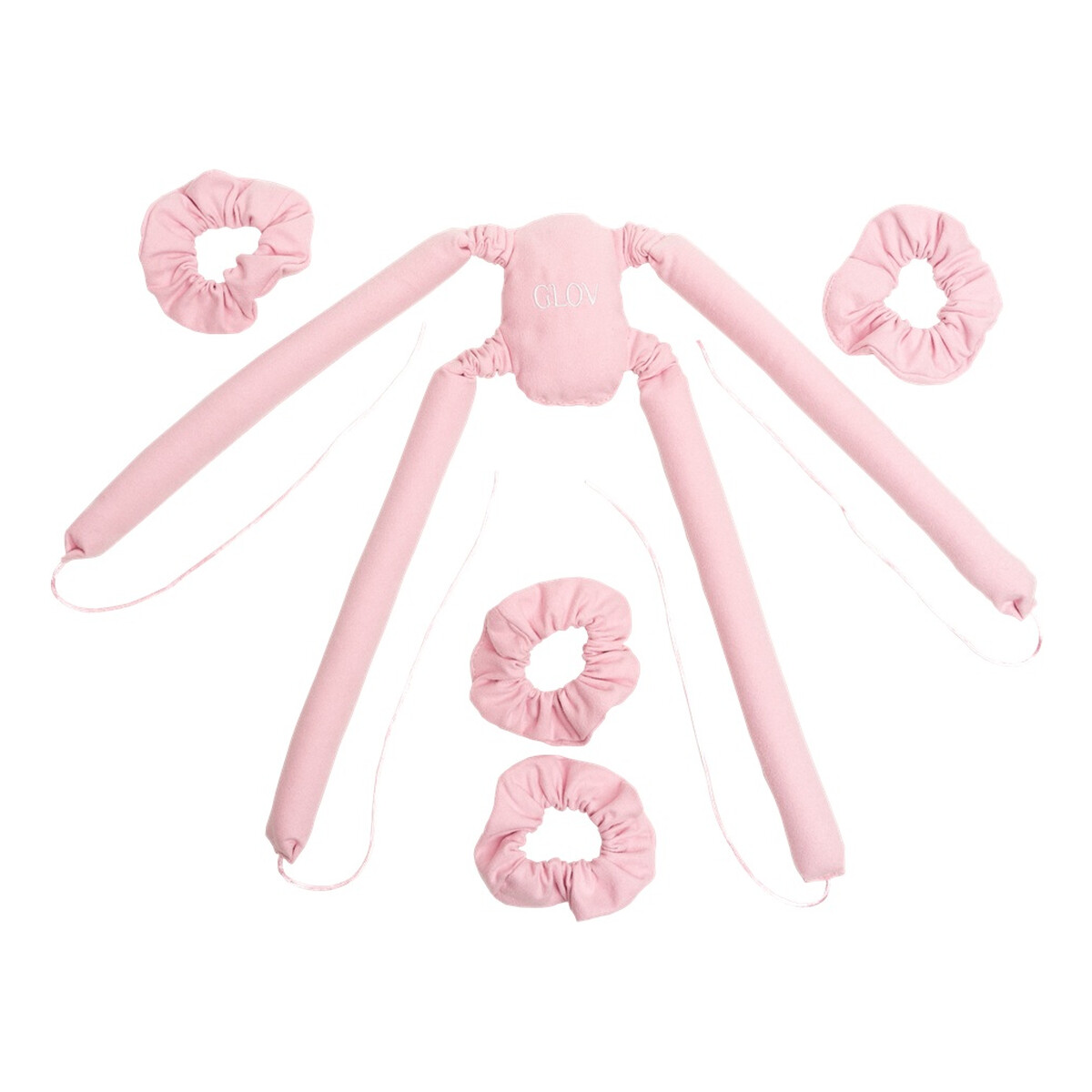 Glov Coolcurl spider set wałki do kręcenia włosów na zimno do włosów długiej i średniej długości pink 4szt