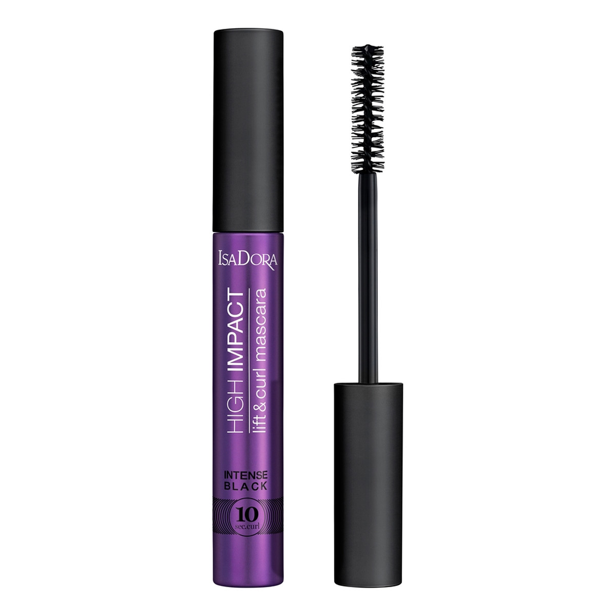 Isadora 10 sec high impact lift & curl mascara nadający objętość tusz do rzęs 31 intense black 9ml