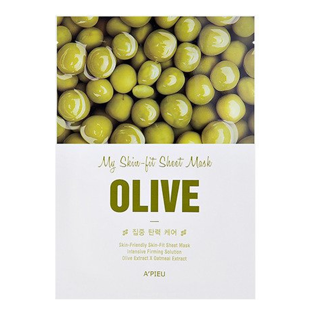 A'Pieu My Skin-Fit ujędrniająco-rozświetlająca maseczka w płachcie Olive 25g