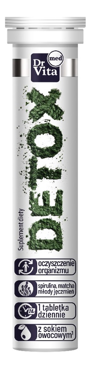 Detox suplement diety 20 tabletek musujących