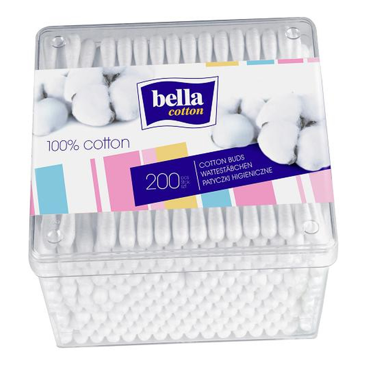 Bella Patyczki Kosmetyczne W Pudełku 200 Sztuk Cotton