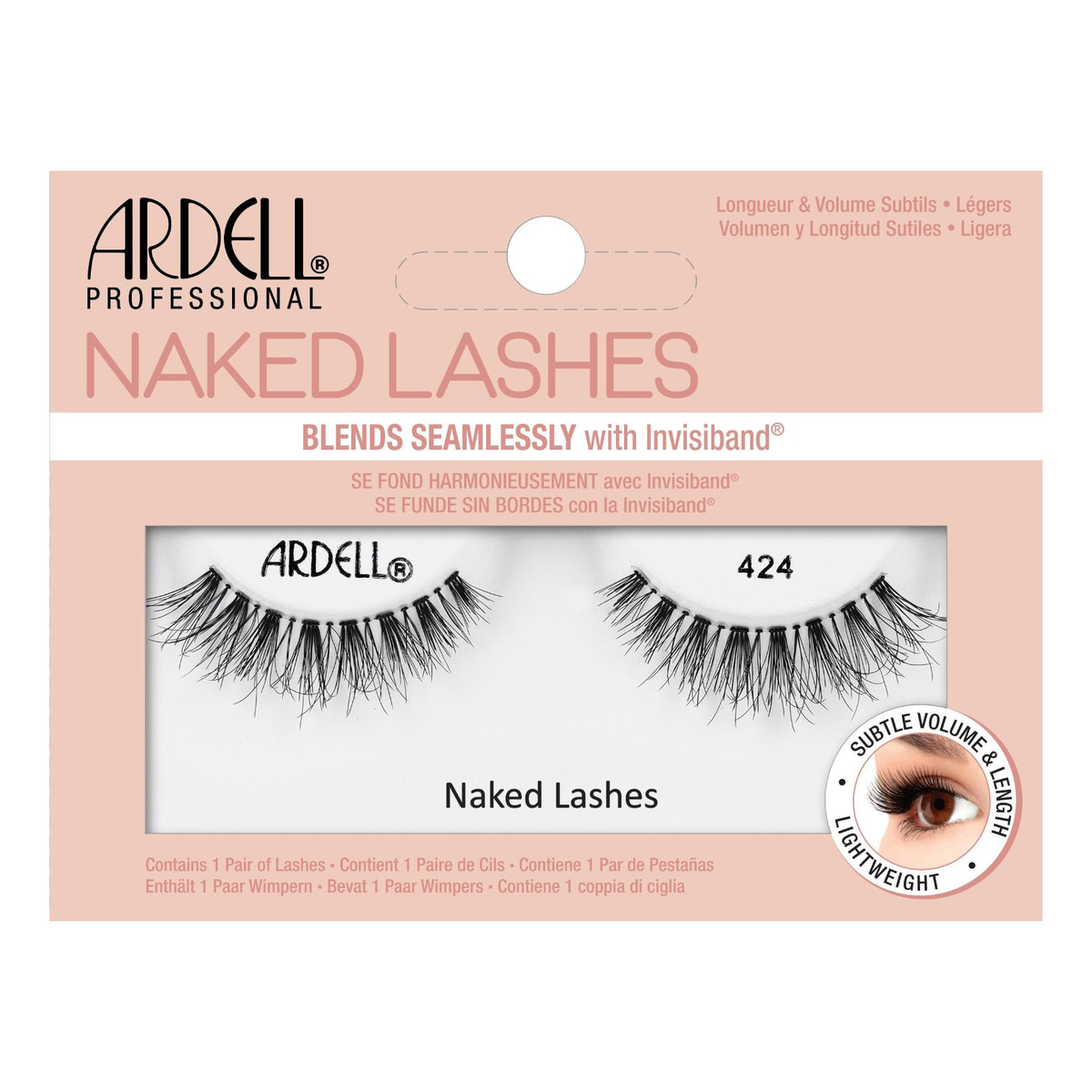 Ardell Naked Lashes 424 para sztucznych rzęs Black