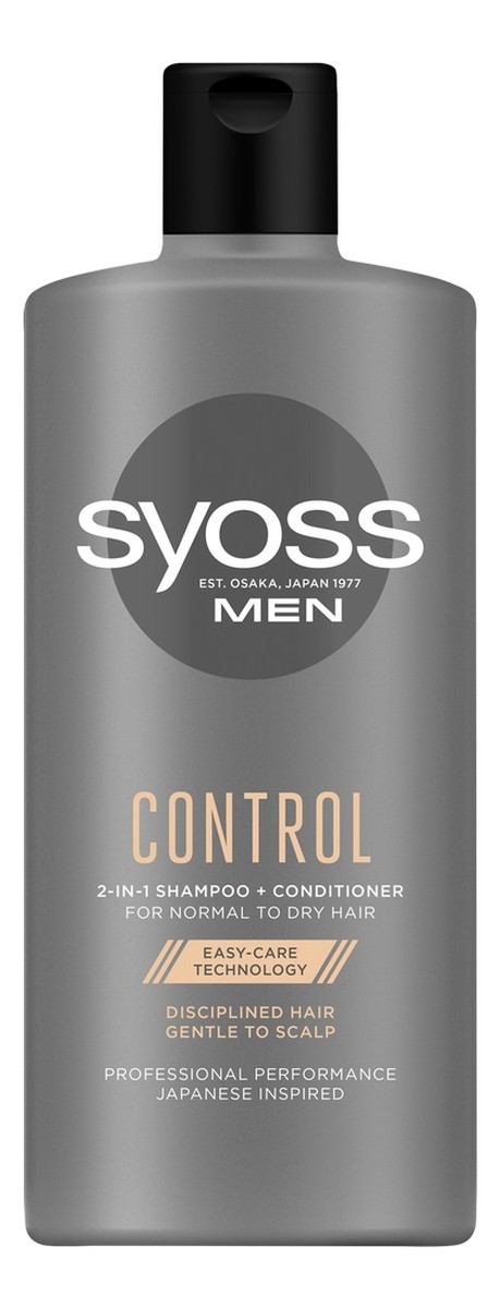 Control 2in1 Shampoo + Conditioner szampon dyscyplinujący do włosów normalnych i suchych