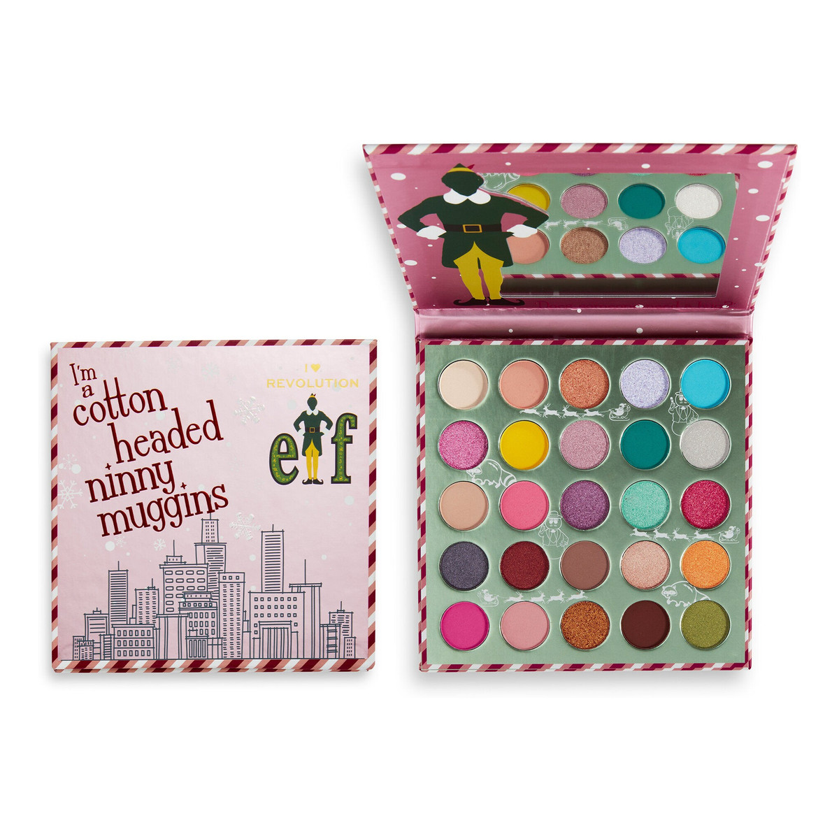 Makeup Revolution I Heart Revolution Elf™ Paleta 25 cieni do powiek Palette Ninny Muggins