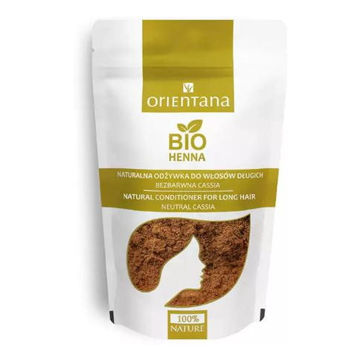 Orientana BIO Henna Do Włosów Długich Bezbarwna Odżywka 100g