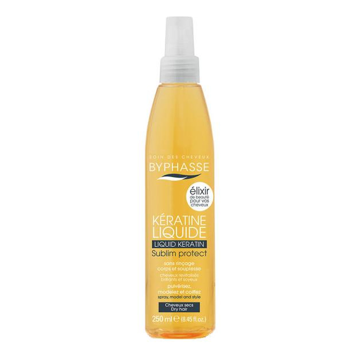 Byphasse Keratin Liquid Mgiełka do włosów z keratyną spray 250ml