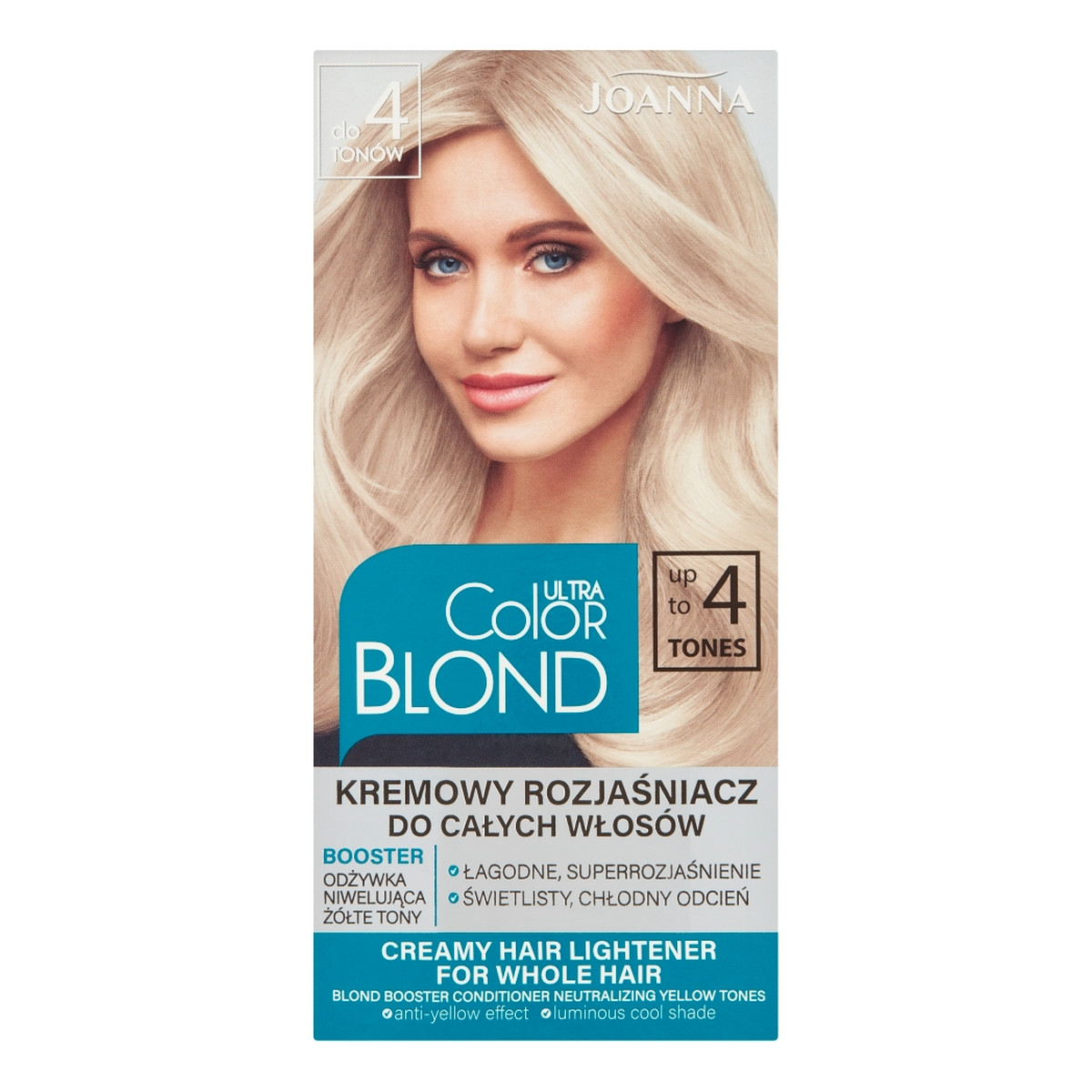 Joanna Ultra Color Color Blond kremowy rozjaśniacz do całych włosów do 4 Tonów