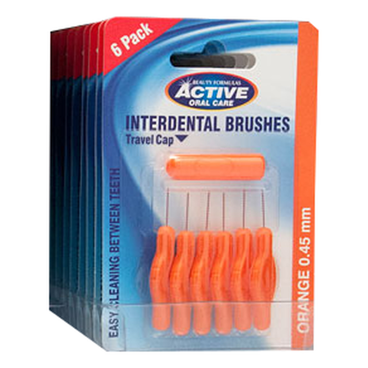 Beauty Formulas Orange Active Oral Care Czyścik Do Przestrzeni Międzyzębowych 6szt. 0,45mm