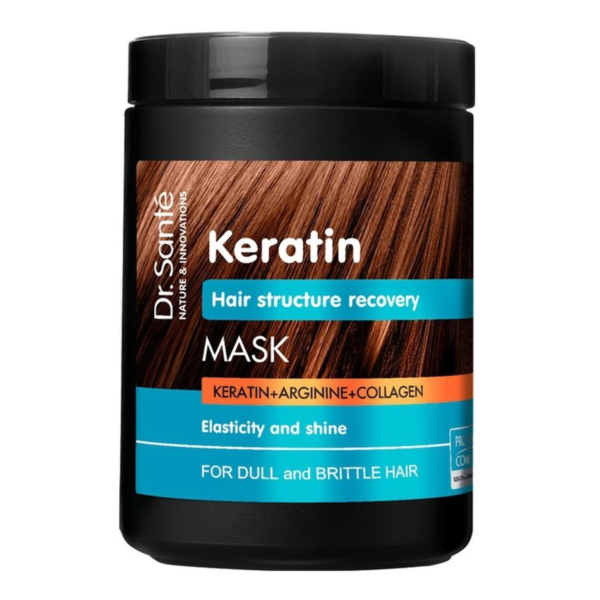 Dr. Sante Keratin Hair Maska do Włosów Zniszczonych z Keratyną i Kolagenem 1000ml