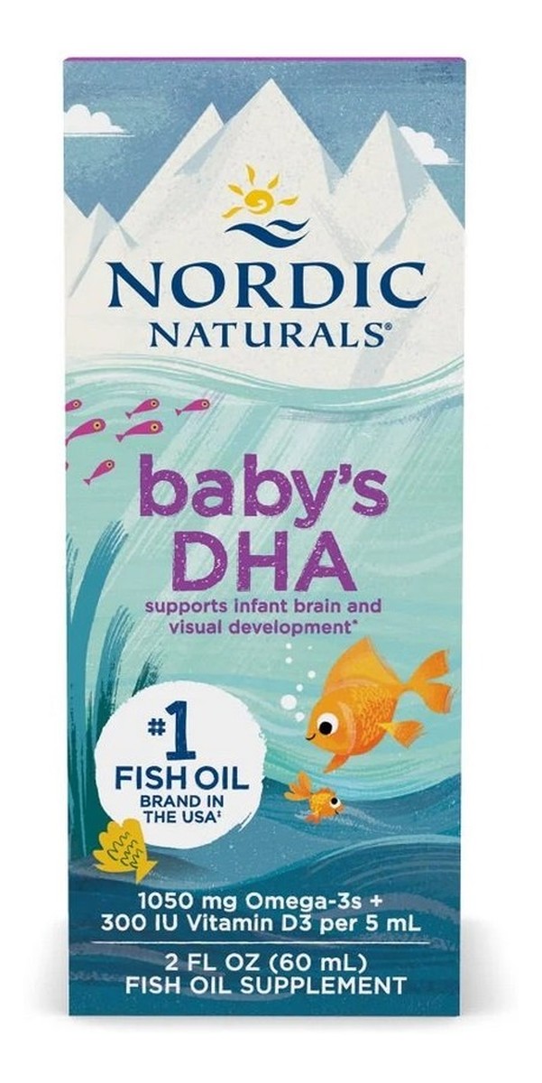 Baby's dha fish oil witamina d3 omega 3 suplement diety dla dzieci