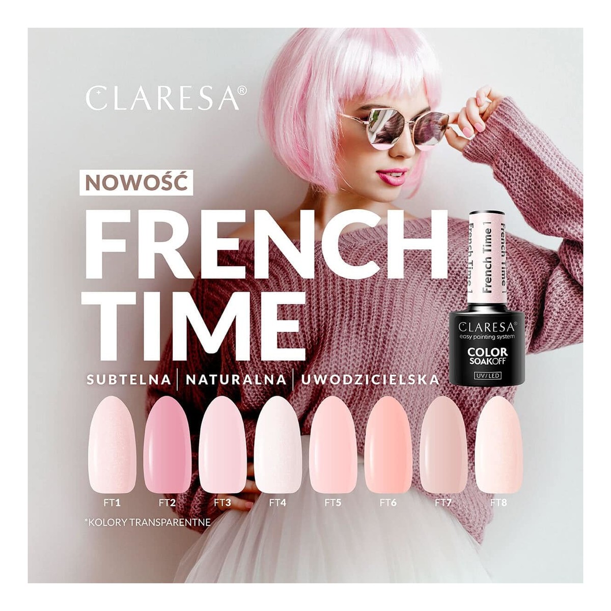 Claresa French Time Lakier Hybrydowy 5g