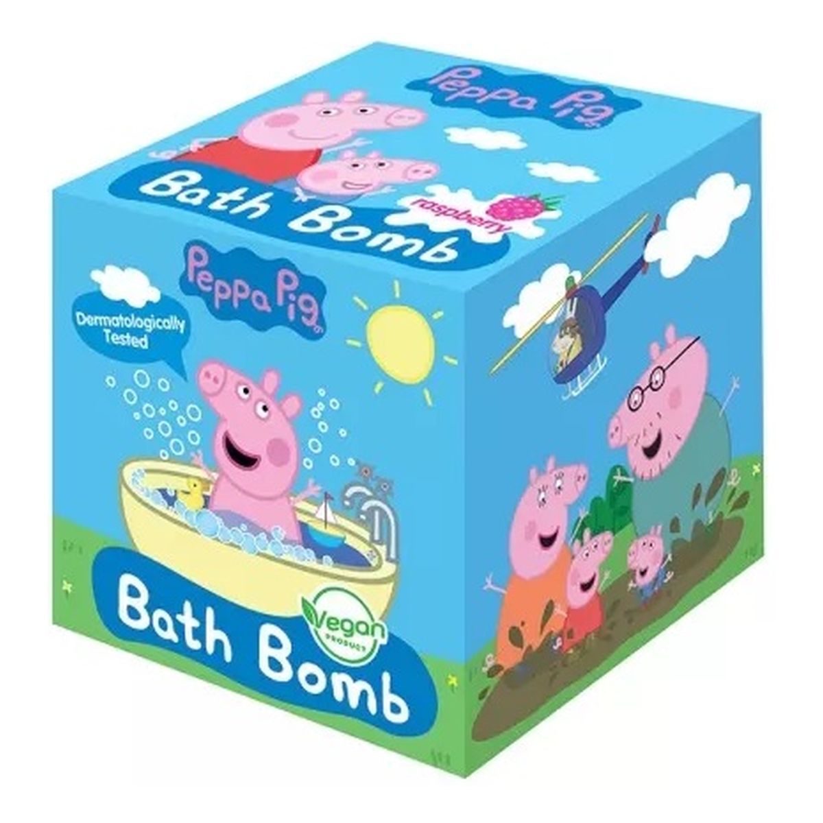 Peppa Pig Musująca kula do kąpieli malina 165g 165g