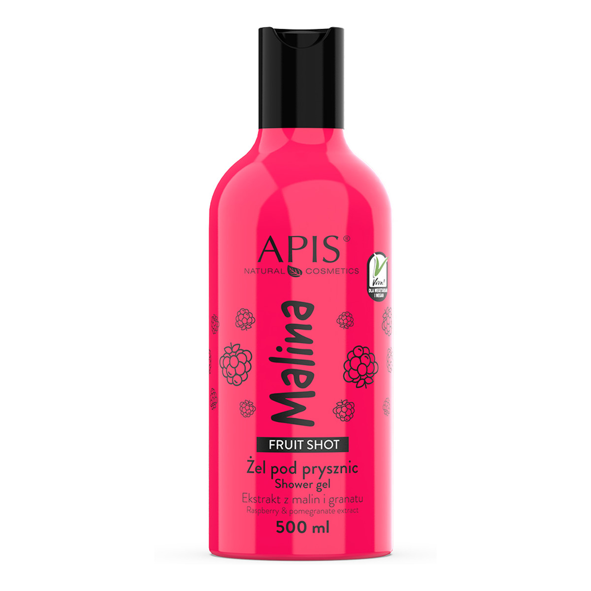 Apis Fruit Shot Żel pod prysznic malina 500ml