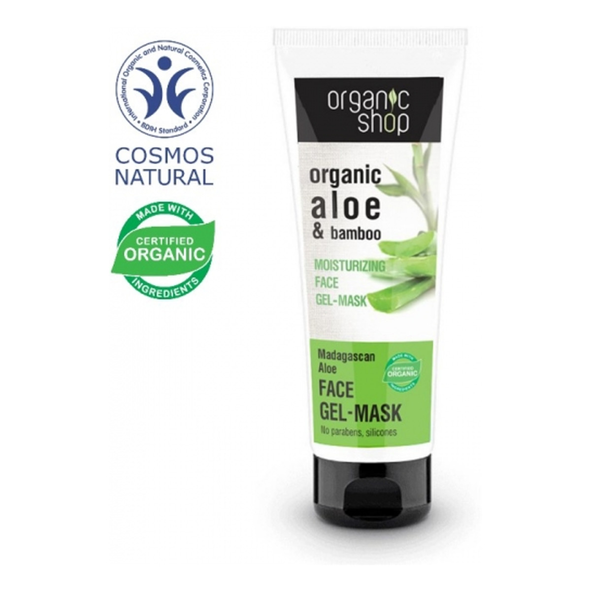 Organic Shop Aloes Madagaskaru Nawilżająca Żel Maska Do Twarzy 75ml