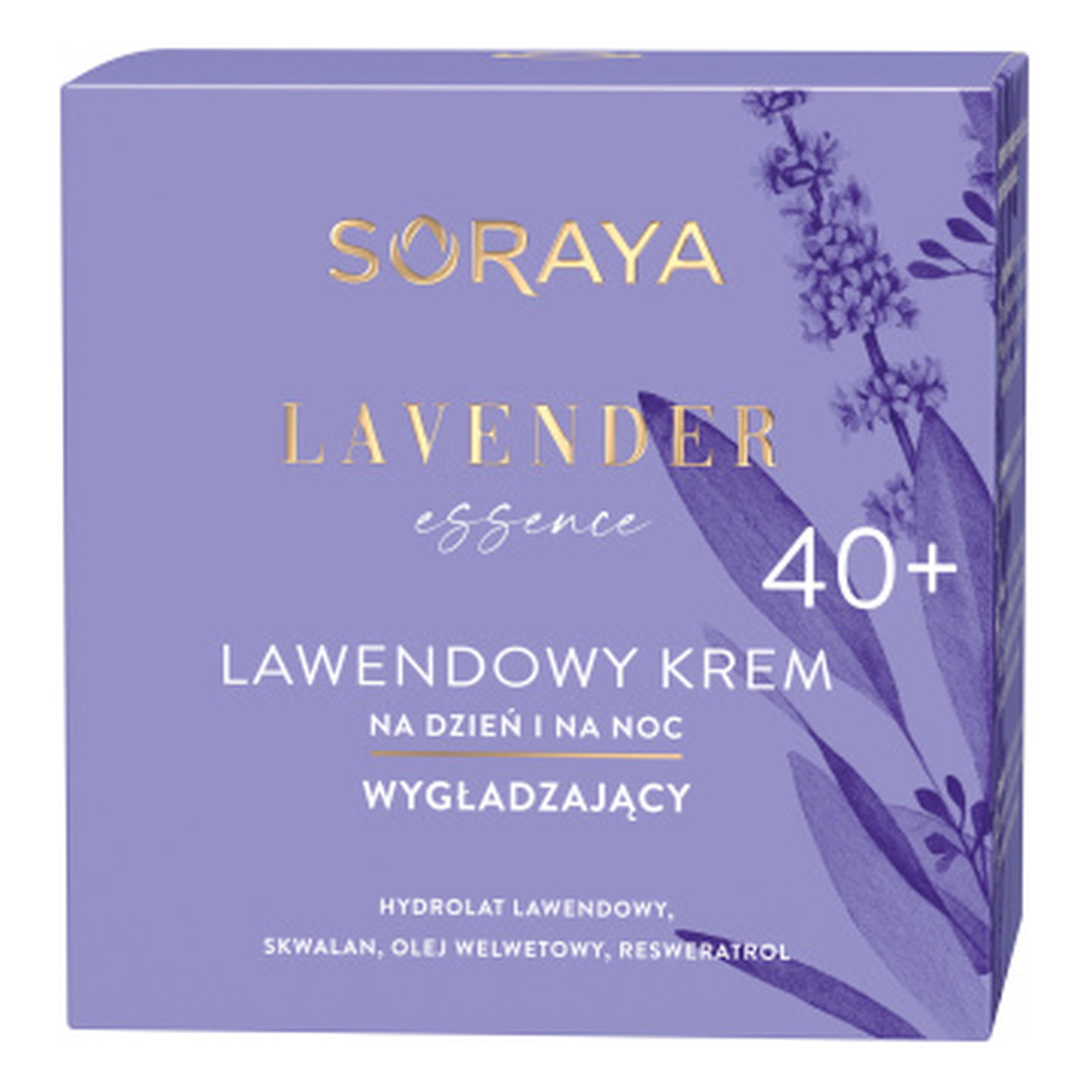 Soraya Lavender Essence 40+ lawendowy Krem wygładzający na dzień i na noc 50ml