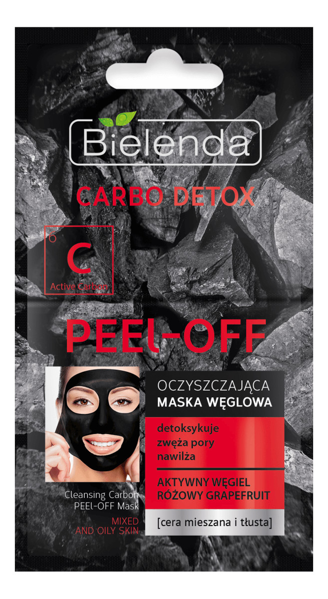 maska węglowa oczyszczająca peel-off 2x6g