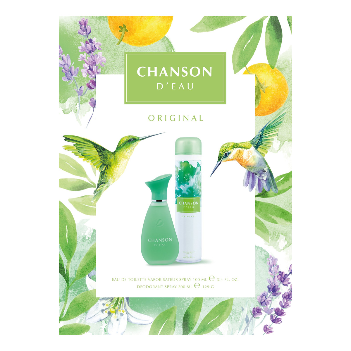 Chanson Zestaw prezentowy Original woda toaletowa + dezodorant spray