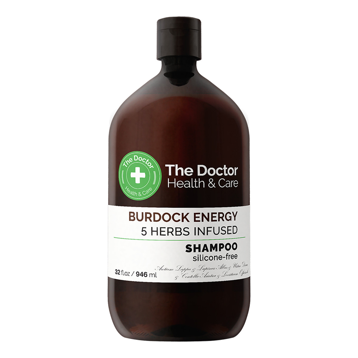 The Doctor Healh and Care Szampon do włosów Ekstrakt i energia Łopianu 5 Ziół Naturalnych 946ml