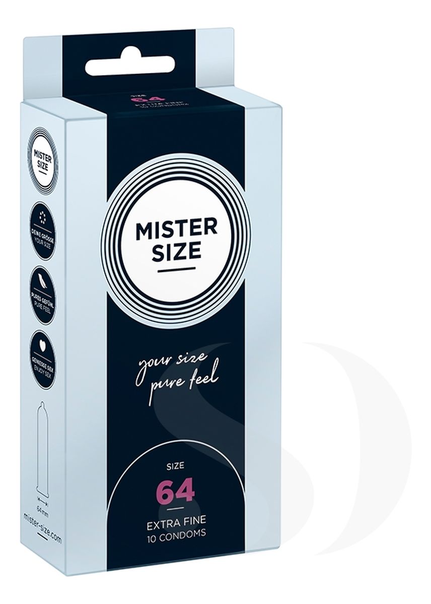 Condoms prezerwatywy dopasowane do rozmiaru 64mm 10szt.