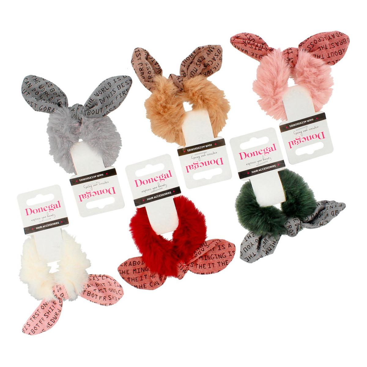 Donegal Ozdoby do włosów - gumka (FA-5674) - mix kolorów 1szt