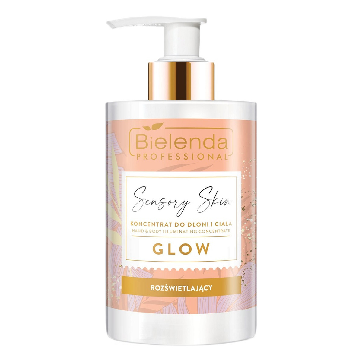 Bielenda Professional Sensory skin rozświetlający koncentrat do dłoni i ciała glow 300ml