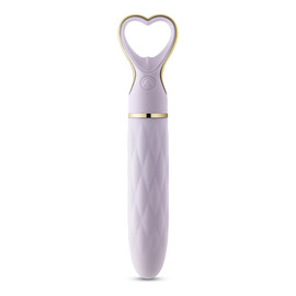 Delice heartthrob silicone bullet vibrator wibrator z rączką w kształcie serca lavender love