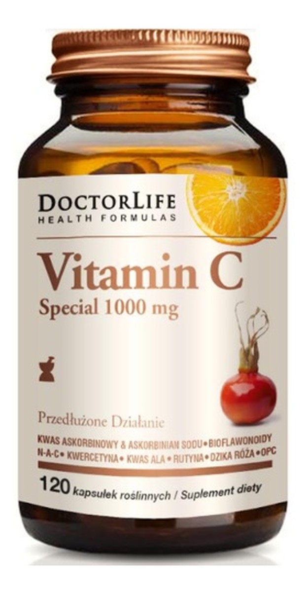 Vitamin c special 1000mg o przedłużonym działaniu suplement diety 120 kapsułek