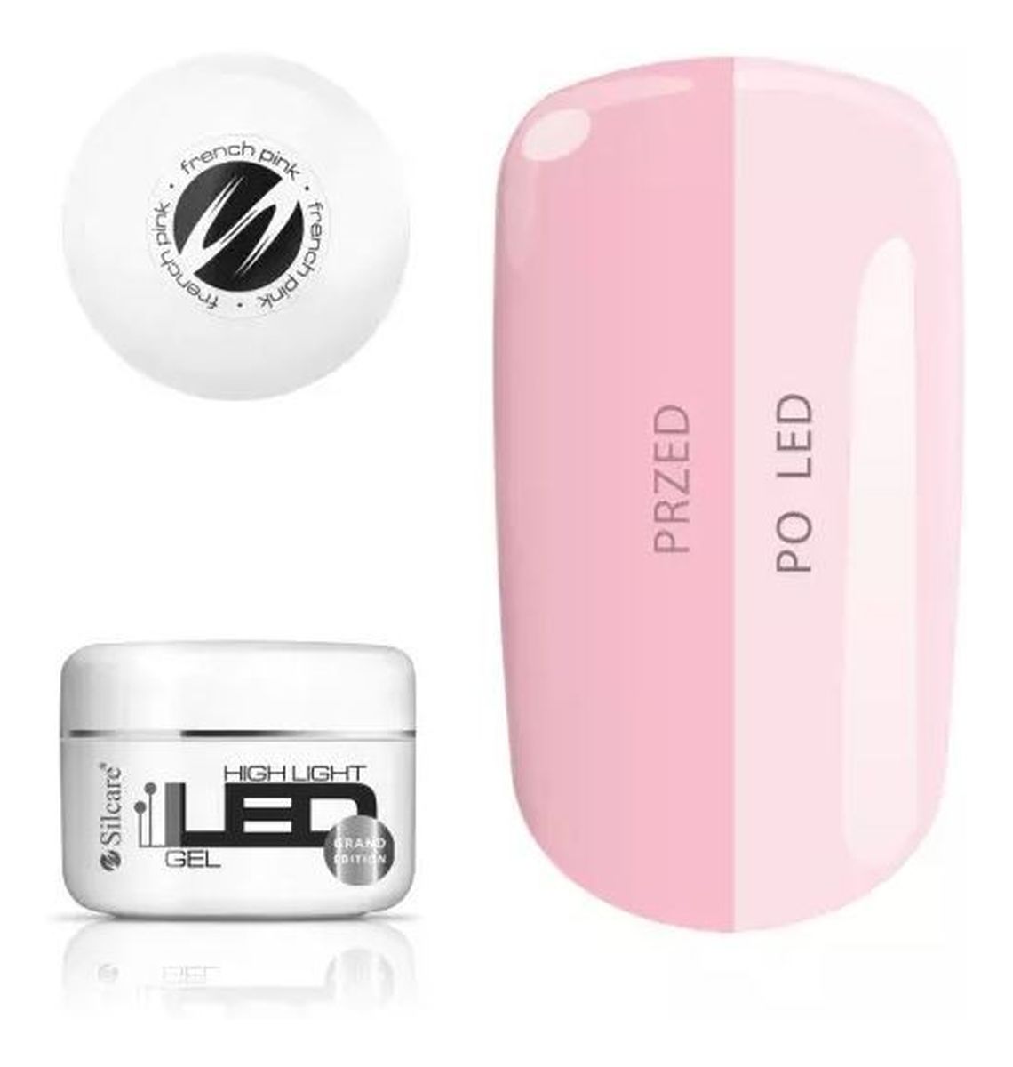 High light led gel-french pink