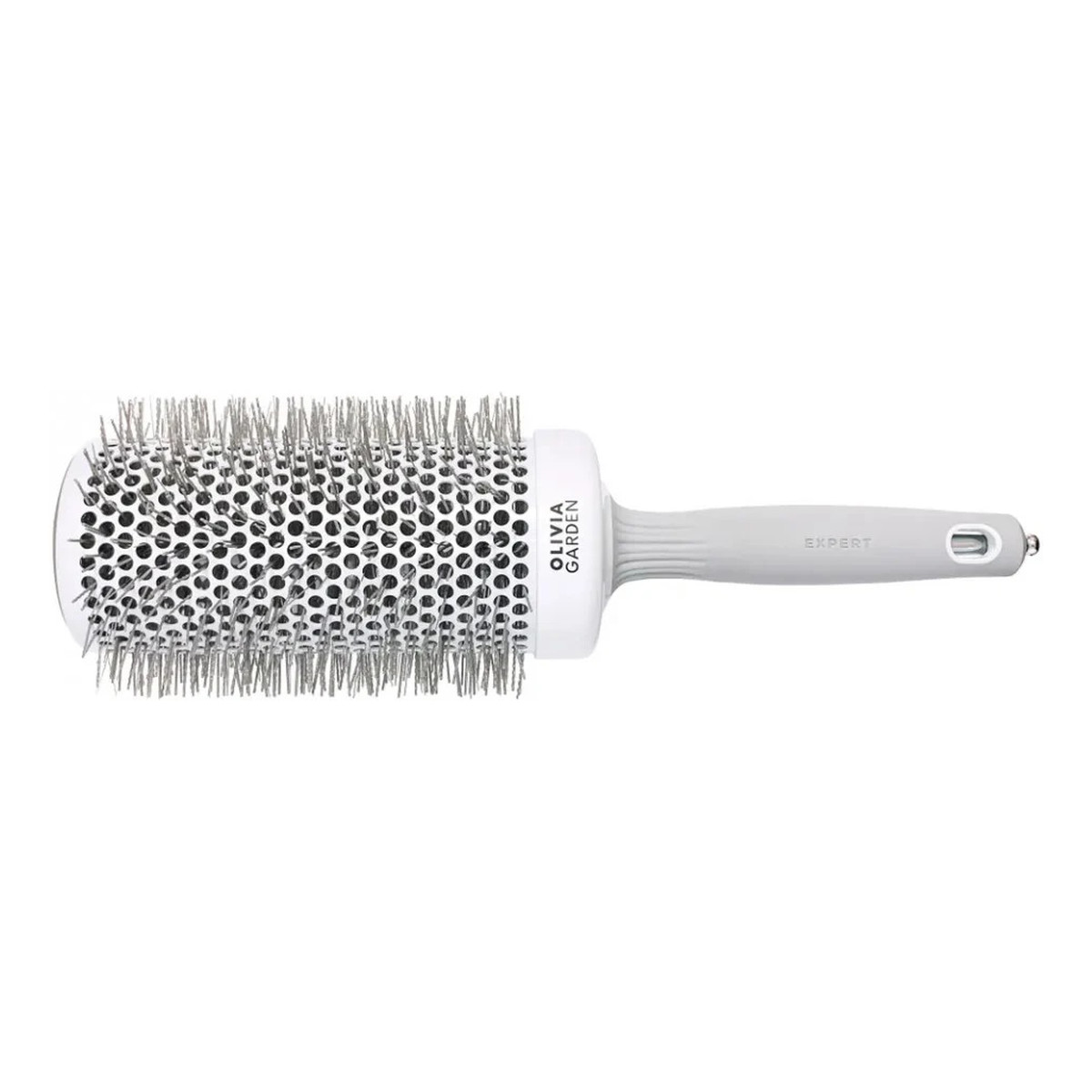 Olivia Garden Expert blowout speed wavy bristles szczotka do suszenia i modelowania włosów white/grey 65mm