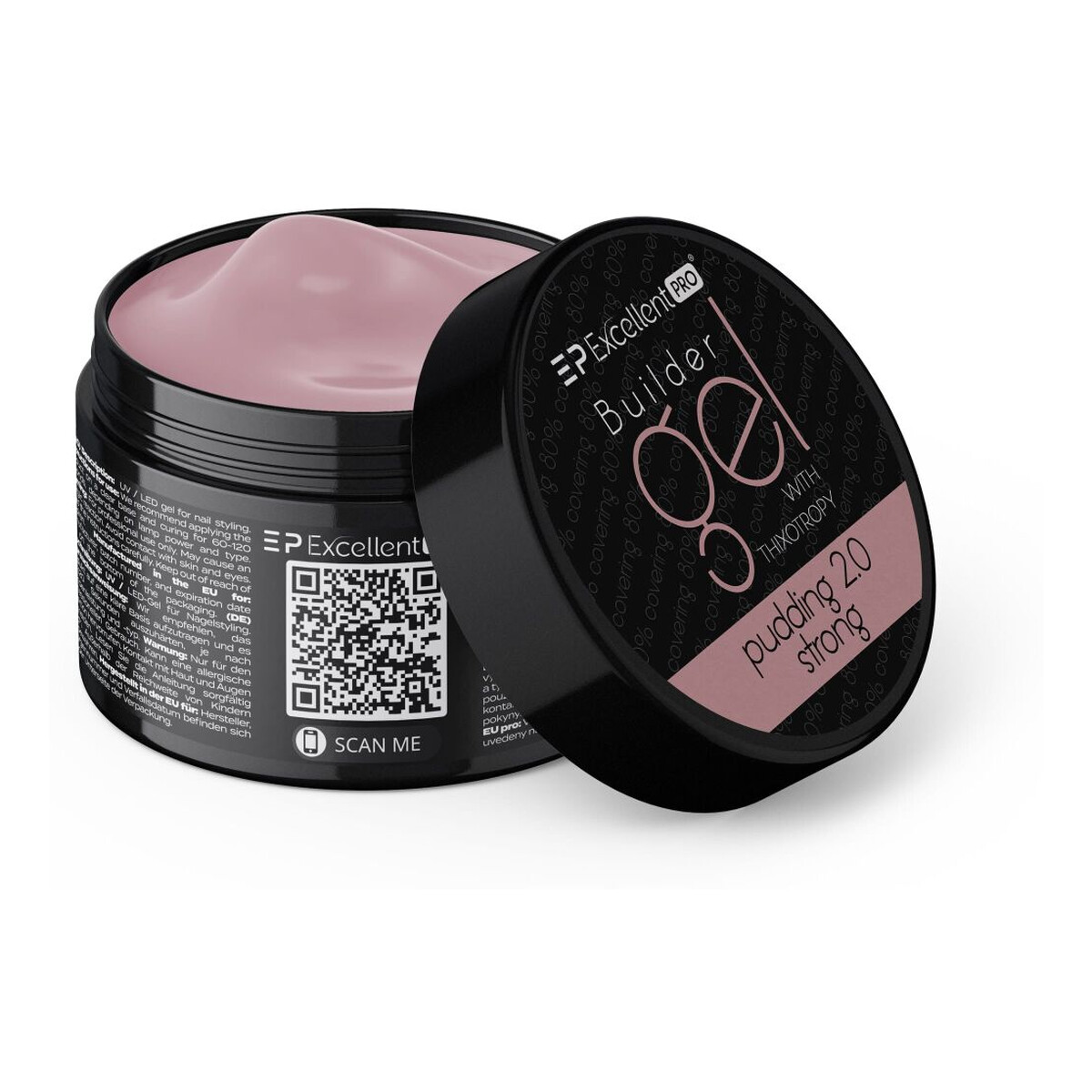 Excellent PRO Builder Gel With Thixotropy Żel budujący pudding 2.0 strong 50g