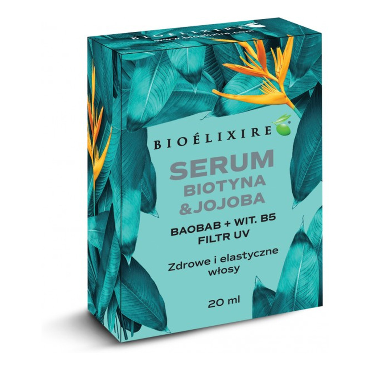 Bioelixire Biotin Silk Serum regenerujące serum do włosów z biotyną i olejkiem Jojoba 20ml