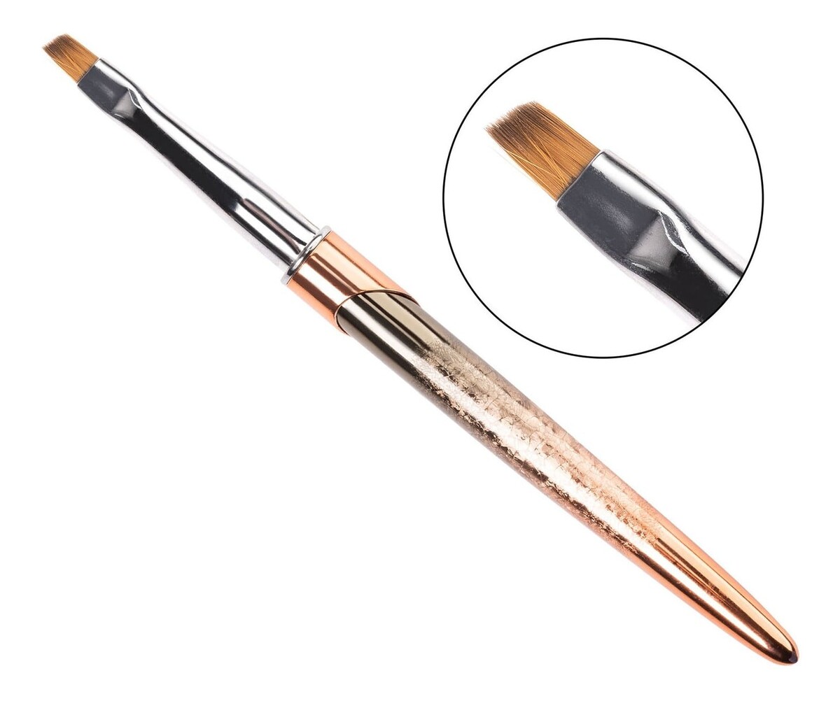 Pędzelek One Stroke skośny do zdobień i żelu #6