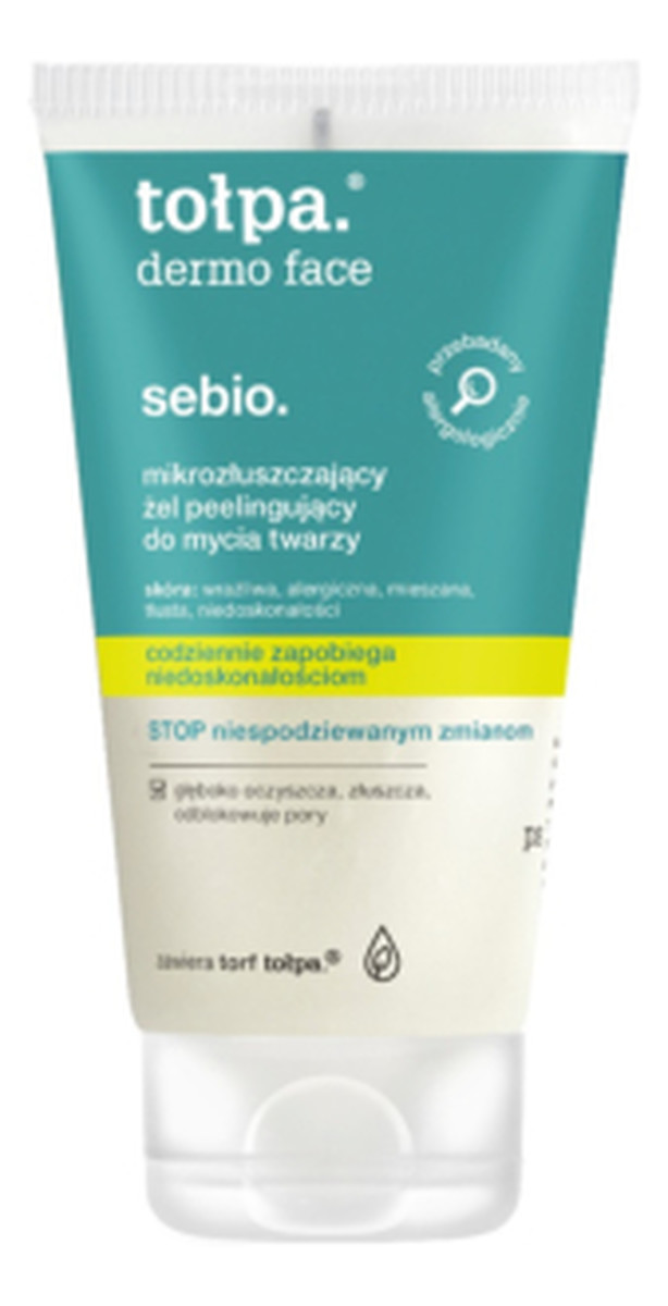 sebio Mikrozłuszczający żel peelingujący do mycia twarzy
