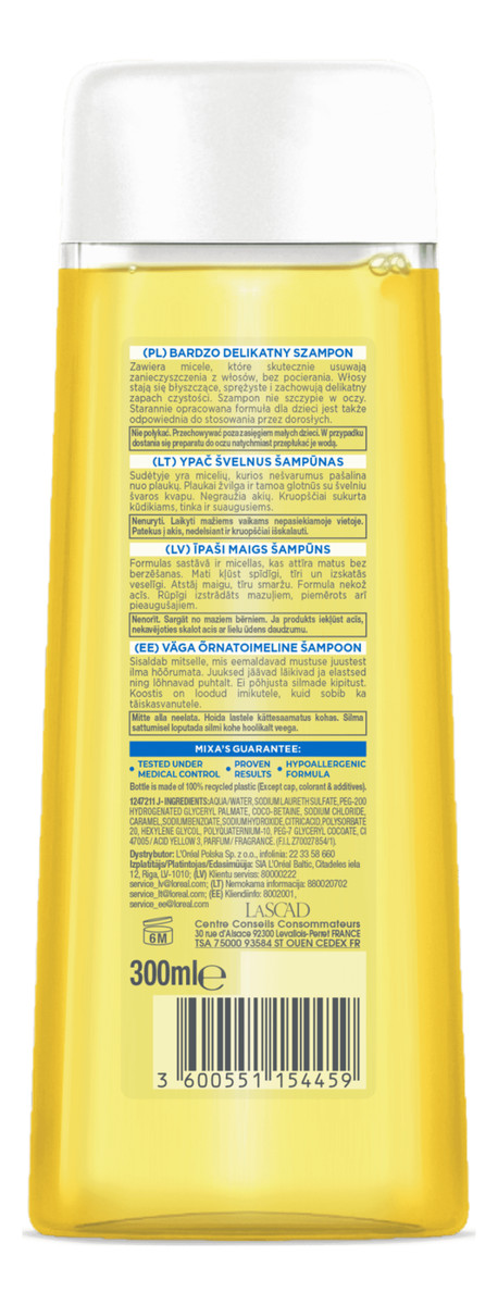 Bardzo delikatny szampon