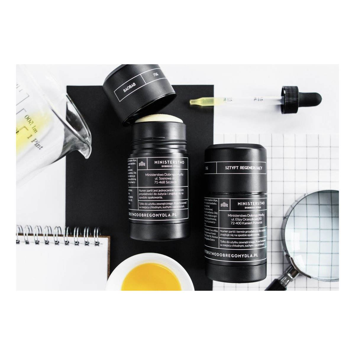 Ministerstwo Dobrego Mydła Sztyft Regenerujący Baobab 75g