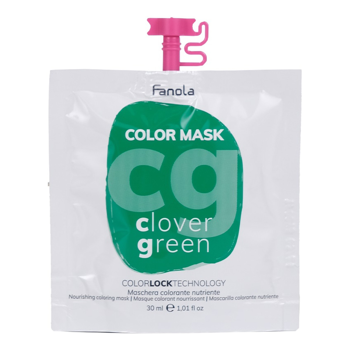 Fanola Color mask maska koloryzująca do włosów clover green 30ml