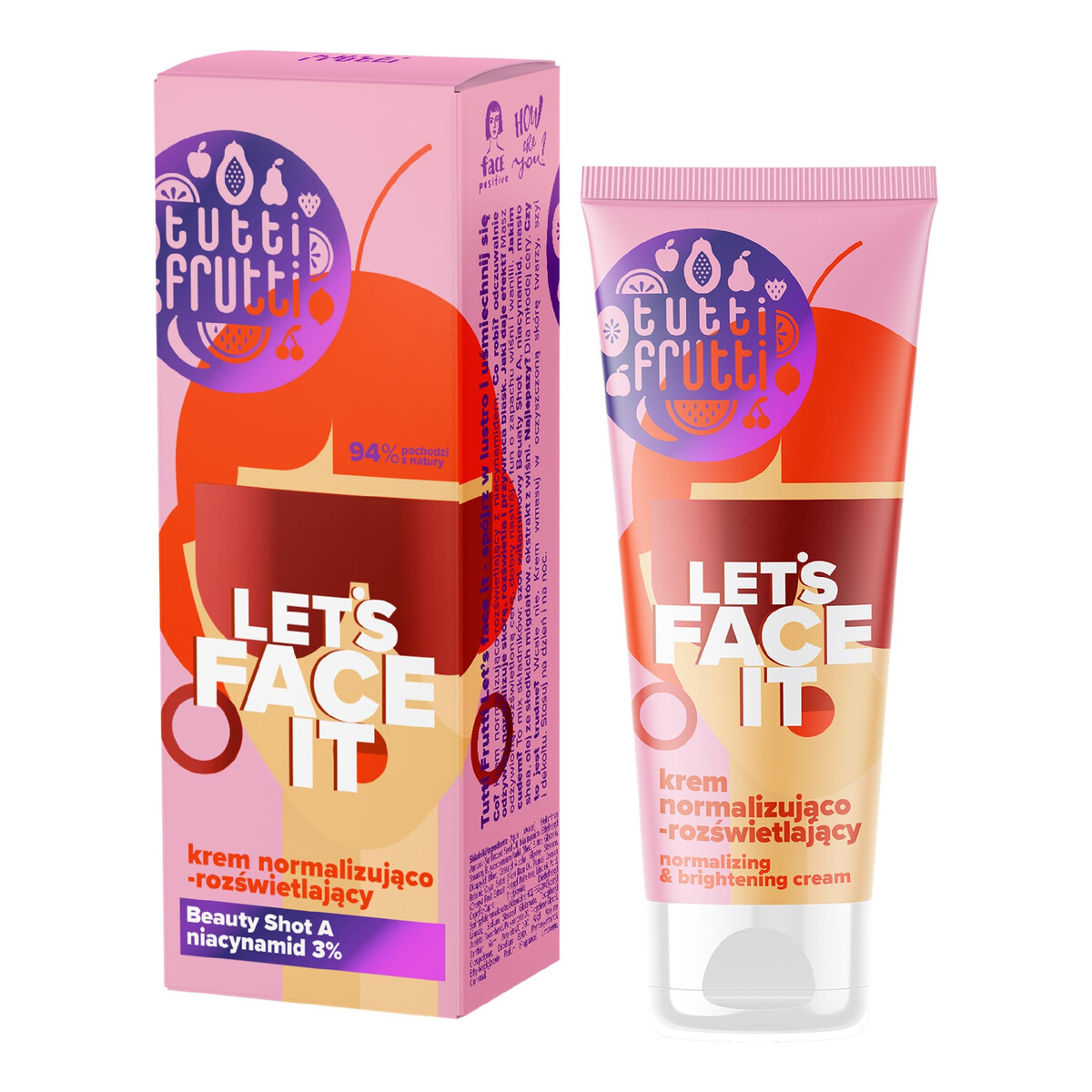 Farmona Tutti Frutti Let`s Face It Normalizująco Rozświetlający Krem do twarzy 50ml