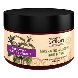 Maska z pokrzywą do włosów przetłuszczających się
