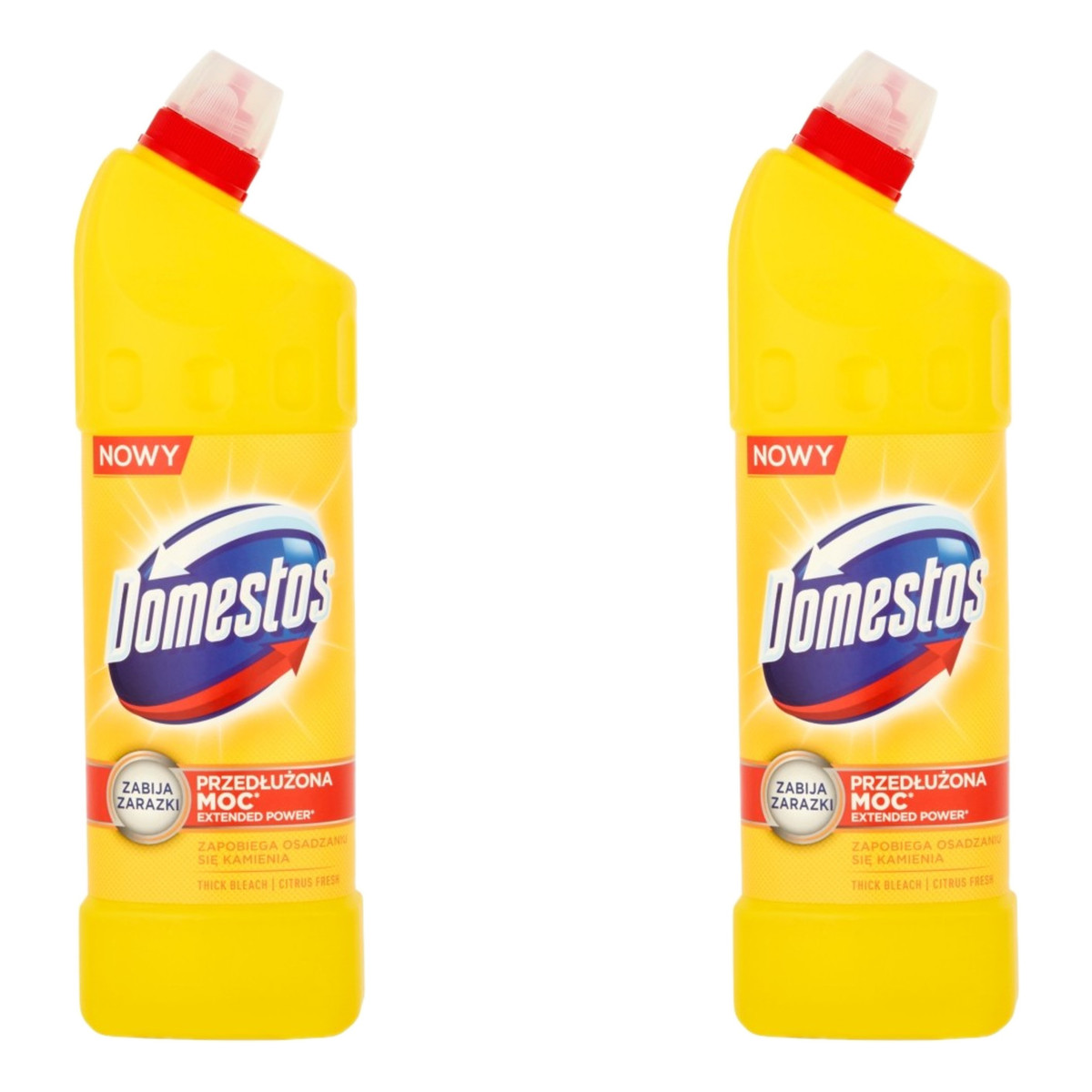 Domestos Przedłużona Moc /Płyn do WC oczyszczająco-dezynfekujący Citrus Fresh 2x1L