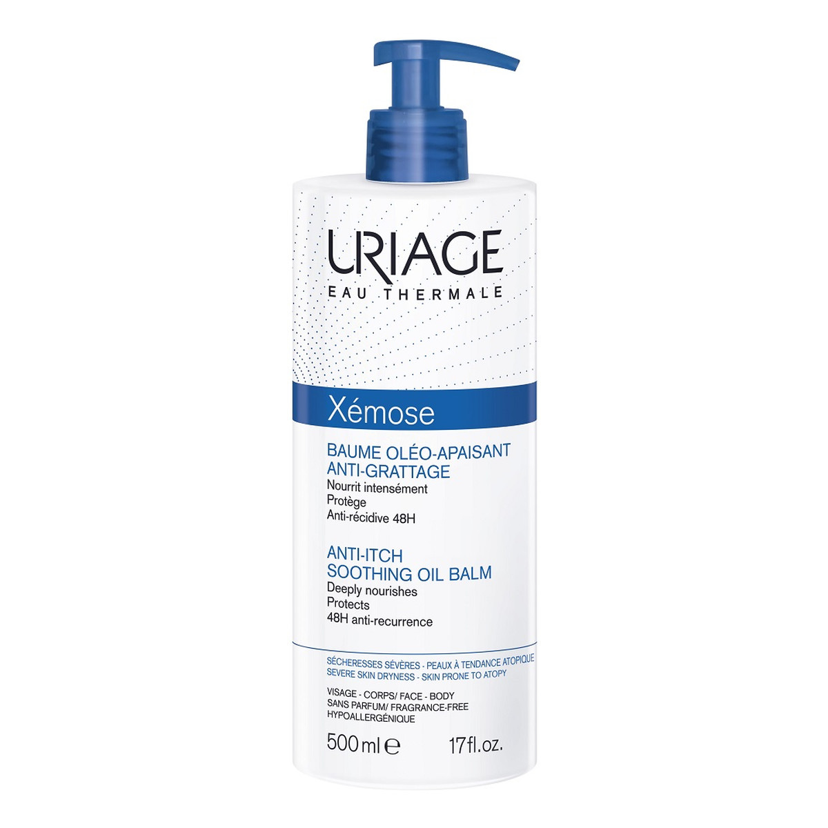 Uriage Xemose Anti-Itch Soothing Oil Balm kojący Balsam olejkowy przeciw swędzeniu 500ml