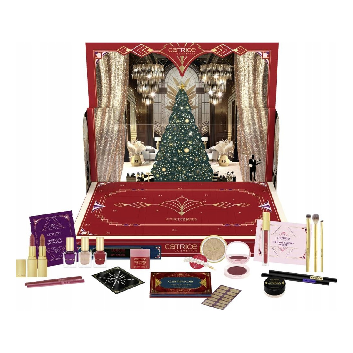 Catrice The Great Christmas Kalendarz adwentowy + Gumka satynowa