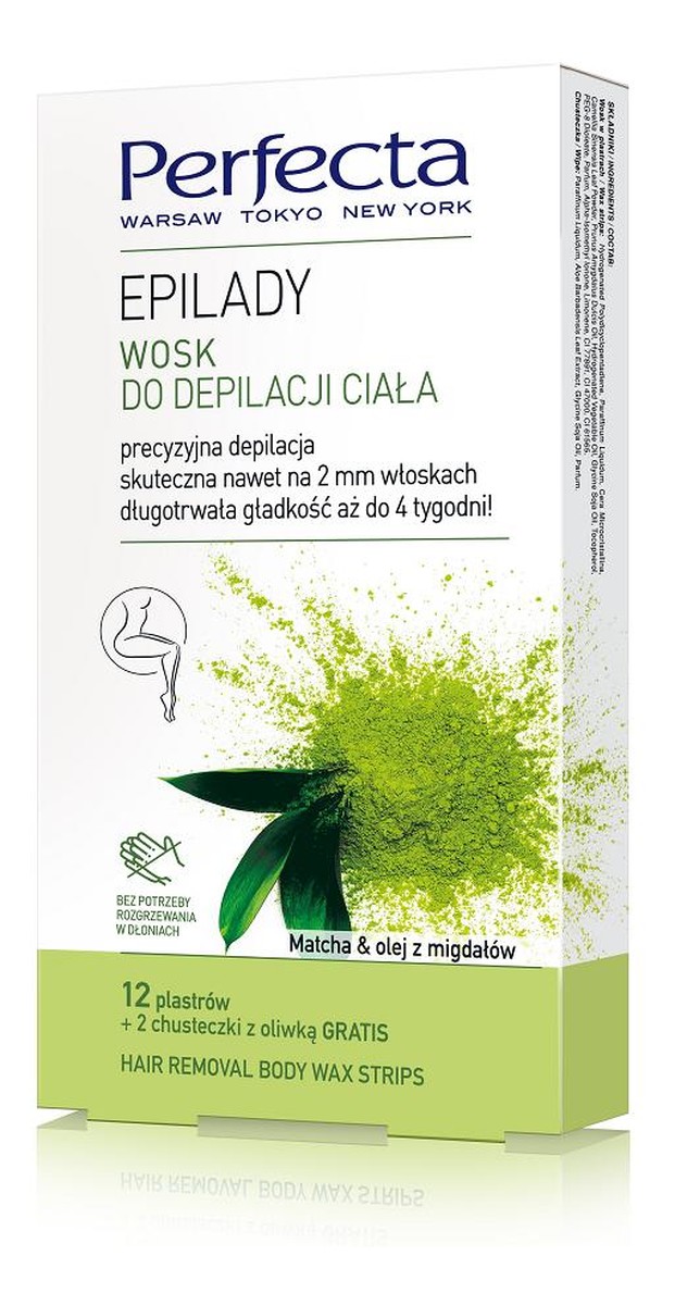 Wosk do depilacji ciała 12 plastrów