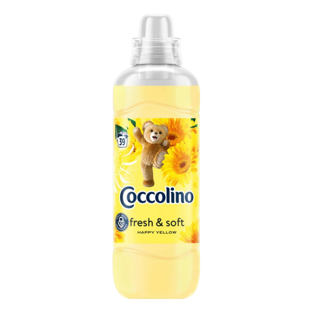 Coccolino Fresh & Soft Płyn do Płukania Tkanin Happy Yellow (39 Prań) 975ml