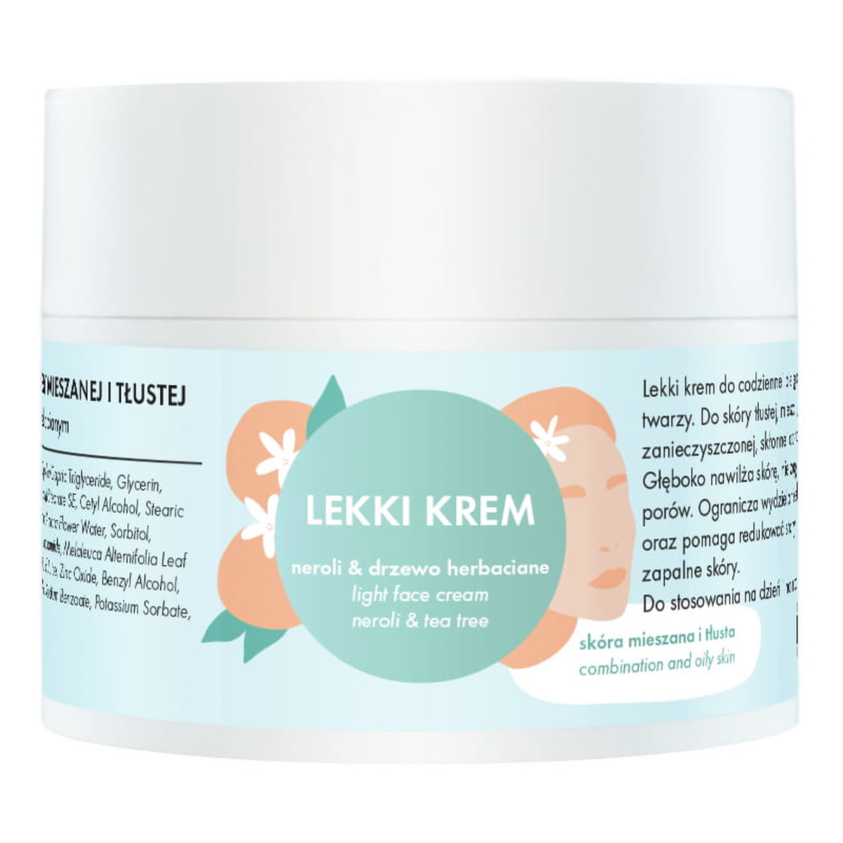 Lullalove Lekki krem Neroli & Drzewo herbaciane 50ml